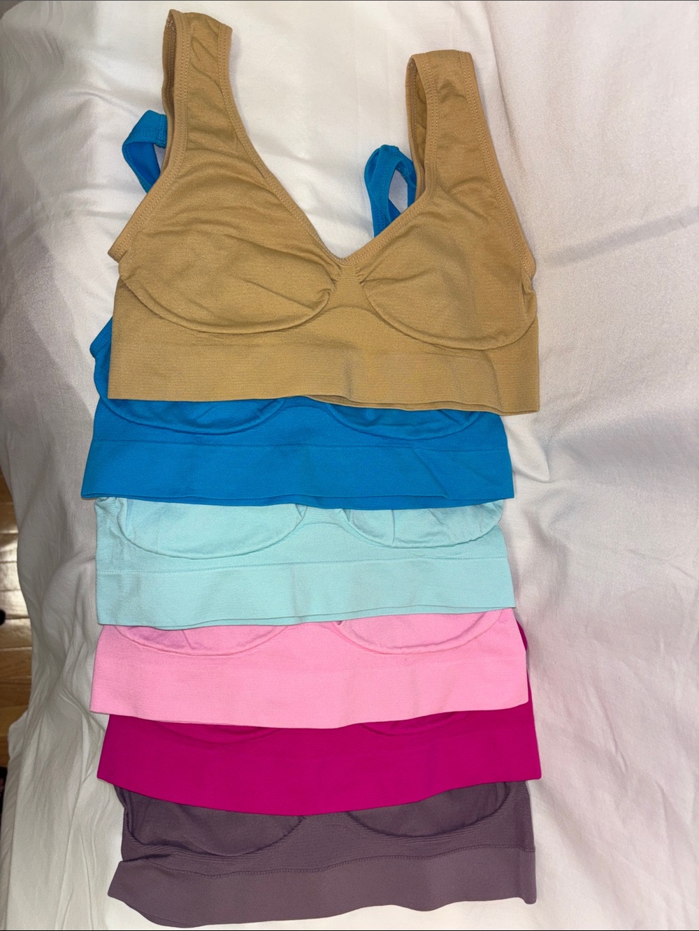 Women's Seamless Scoop Bralette - Multi-Color Pack - Picture 1 of 10